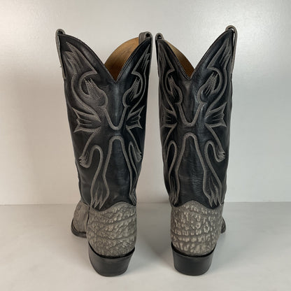 Vintage J. Chisholm Sueded Cowboy Boots | USA Made | 10 EE