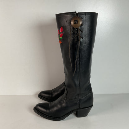 Lady Harley Davidson Motorcycle Boots | Tall | USA Made | Black | Women’s 7 M