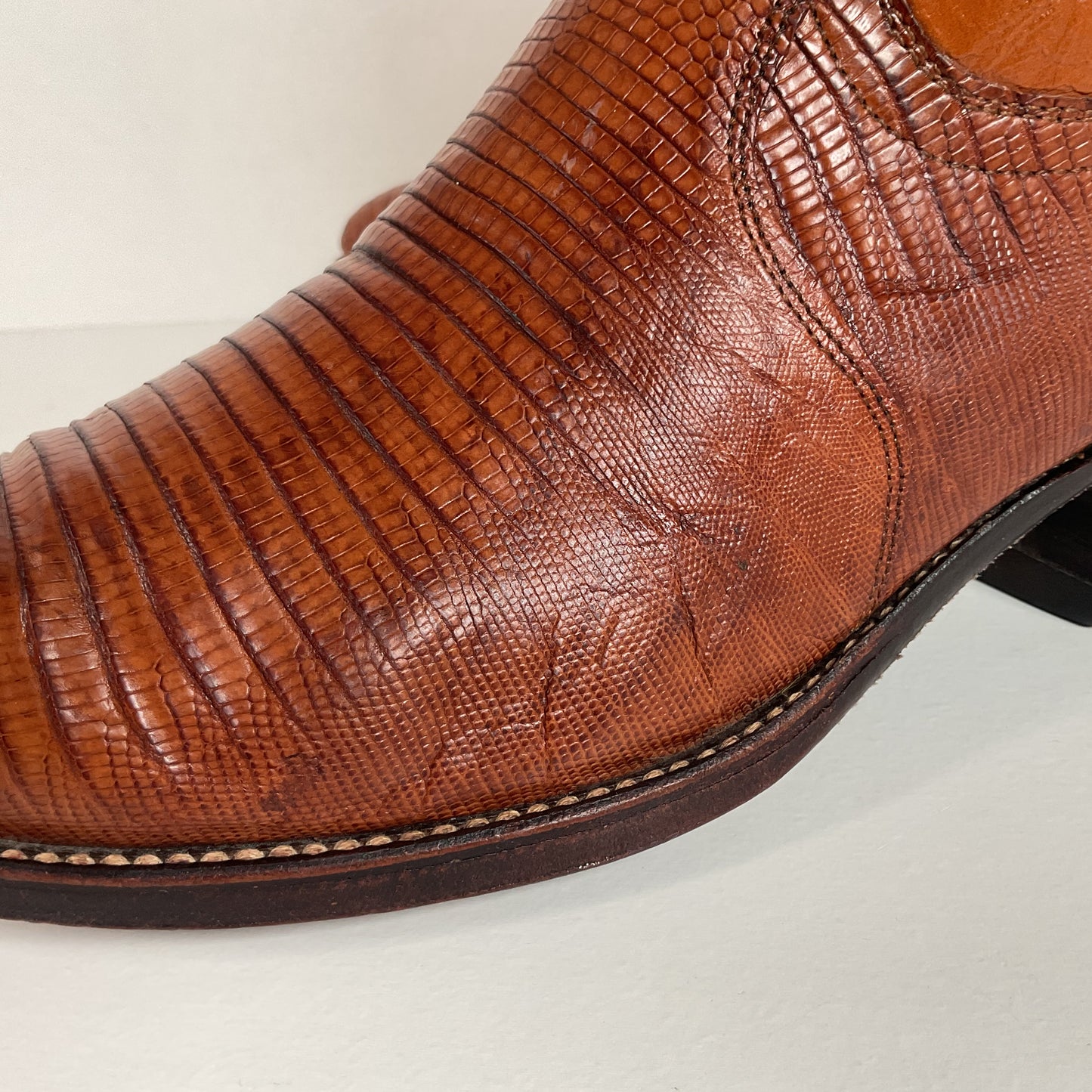 Vintage Dan Post Teju Lizard Cowboy Boots | USA Made | Men’s 10.5