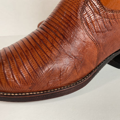 Vintage Dan Post Teju Lizard Cowboy Boots | USA Made | Men’s 10.5