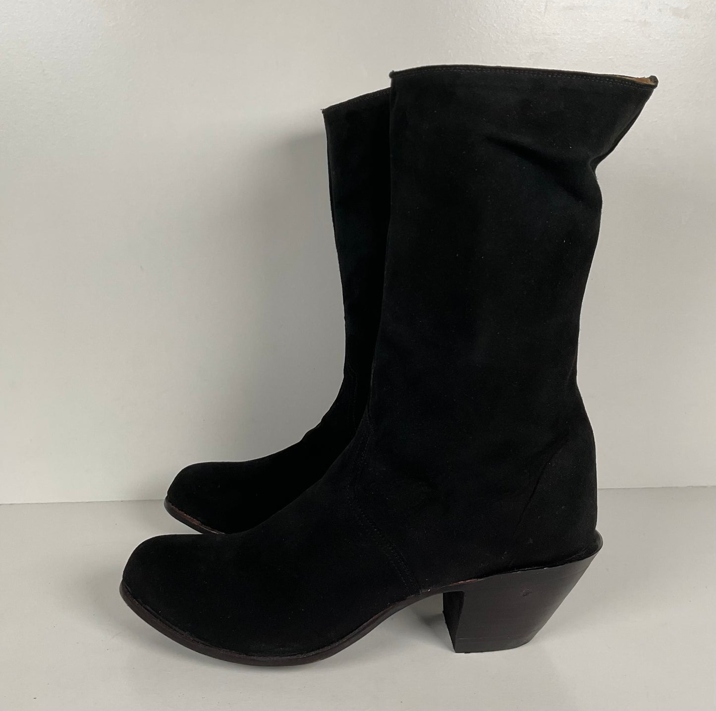 Lucchese Classics Handmade | Prototype Sock Booties | Nubuck Suede | Women’s 8 B