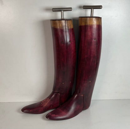 Antique Wooden Tall Boot Stretcher 9 C Equestrian Polo Form