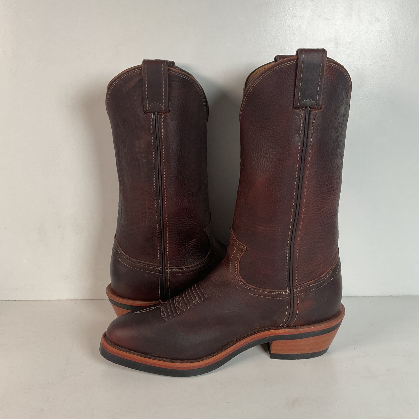 Chippewa Corbel Wellington Cowboy Boots | Bison Hide | USA Made | Men’s 8.5 D