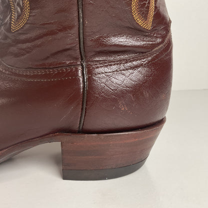Vintage Justin Pig Skin Cowboy Boots | Wild Boar | USA Made | Men’s 10 D