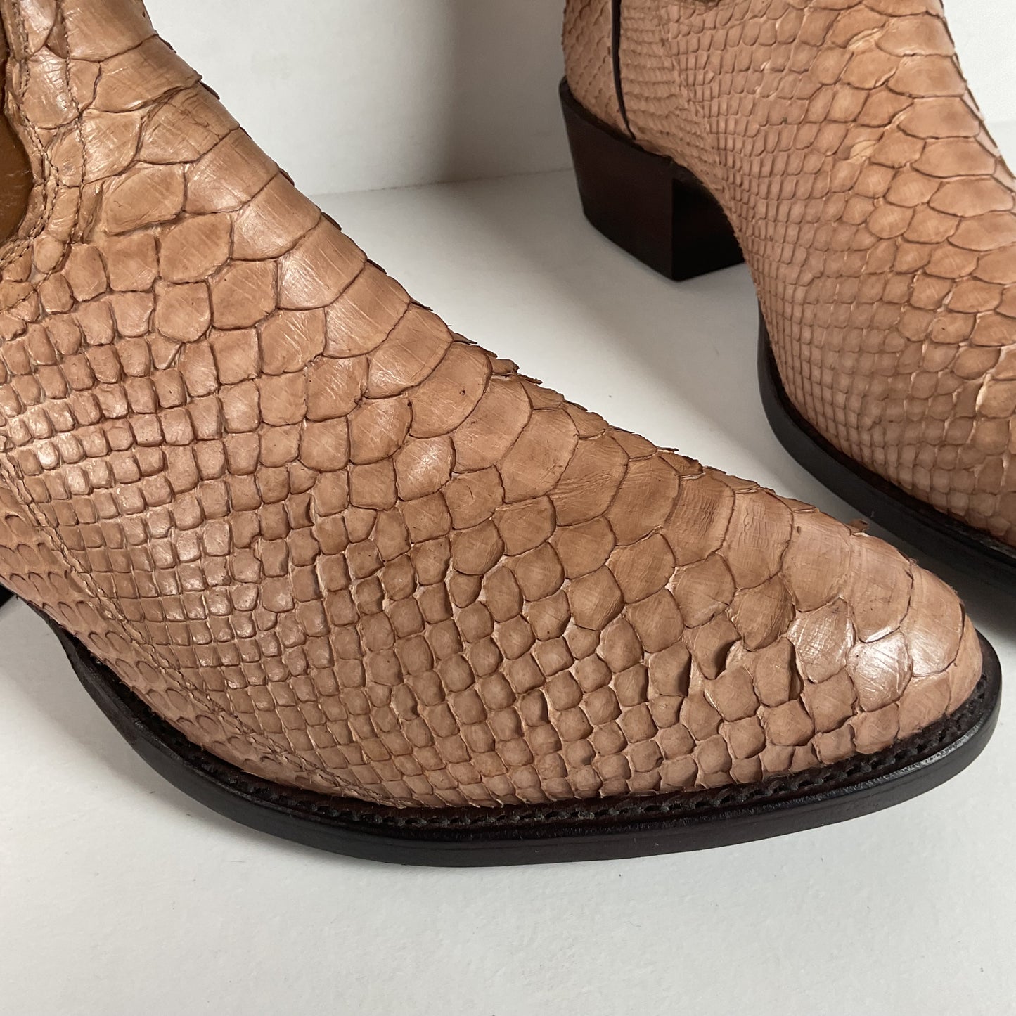 Vintage Tony Lama Python Cowboy Boots | Snakeskin | Gold Label | 10.5 D