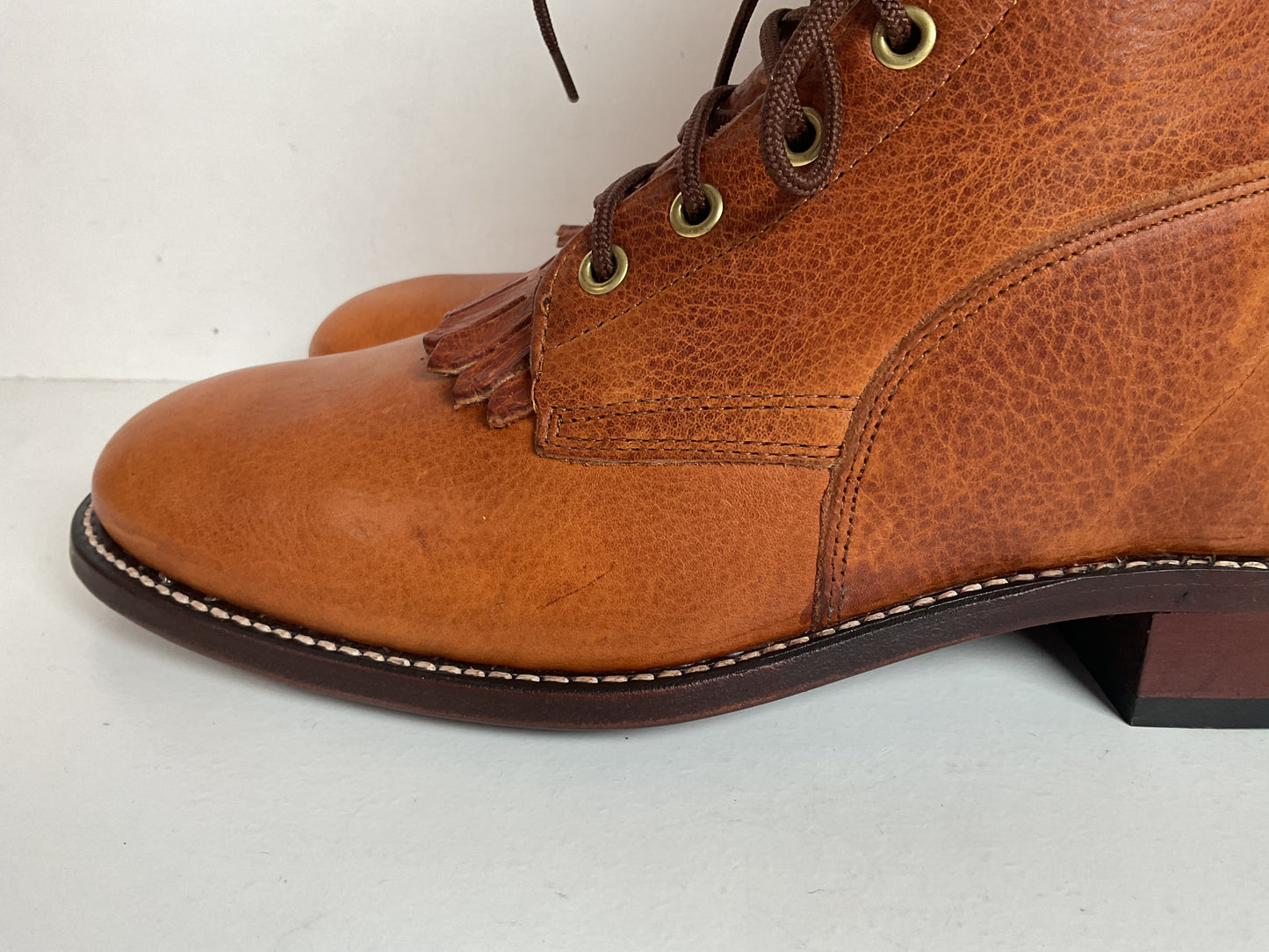 Vintage J. Chisholm Kiltie Packer Boots 10 EE USA Made