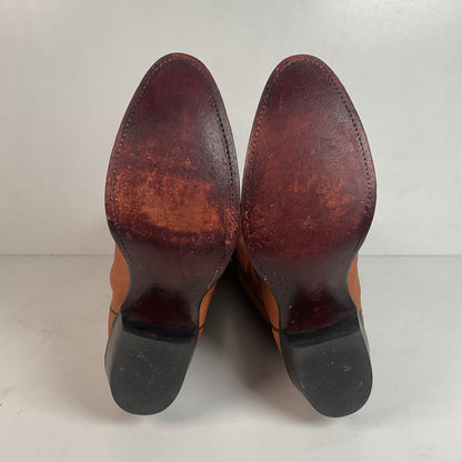 Justin Elephant Cowboy Boots 9.5 D Exotic USA Made Exotic