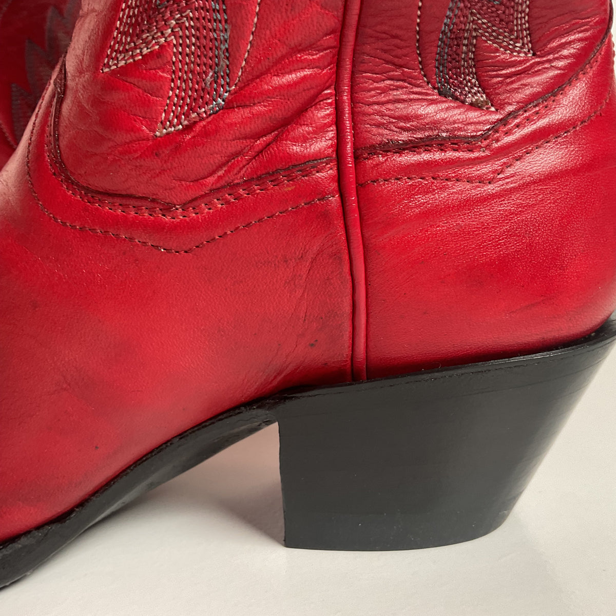 Vintage Panhandle Slim Tall Cowgirl Boots | Red Deer Tan | Women’s 6.5 B