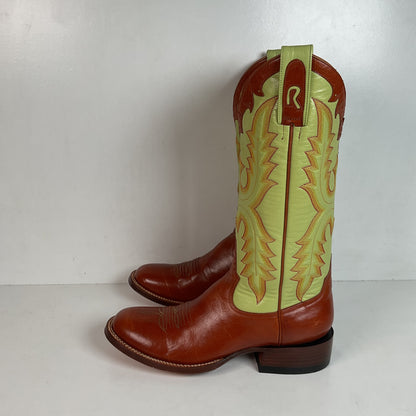 Rod Patrick Goat Skin Cowgirl Boots Men’s 8.5 B | Women’s 10 Collar Overlay