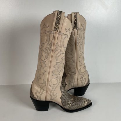 Vintage Ringtail Lizard Cowgirl Boots | USA Made | Custom | 1980s | Women’s 6 B
