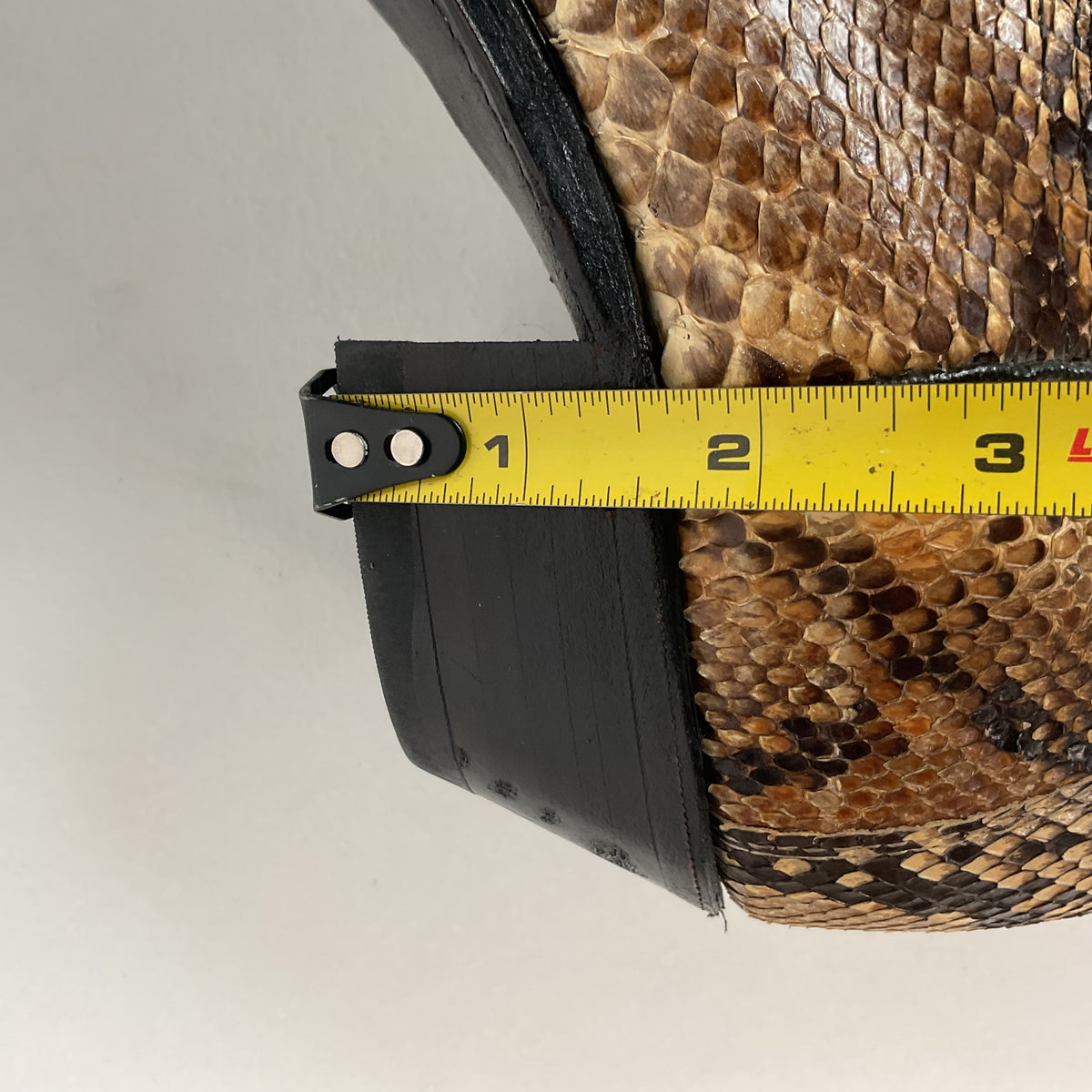 Vintage Abilene Snakeskin Cowgirl Boots | Tooled Python Overlay | Women’s 7.5 M