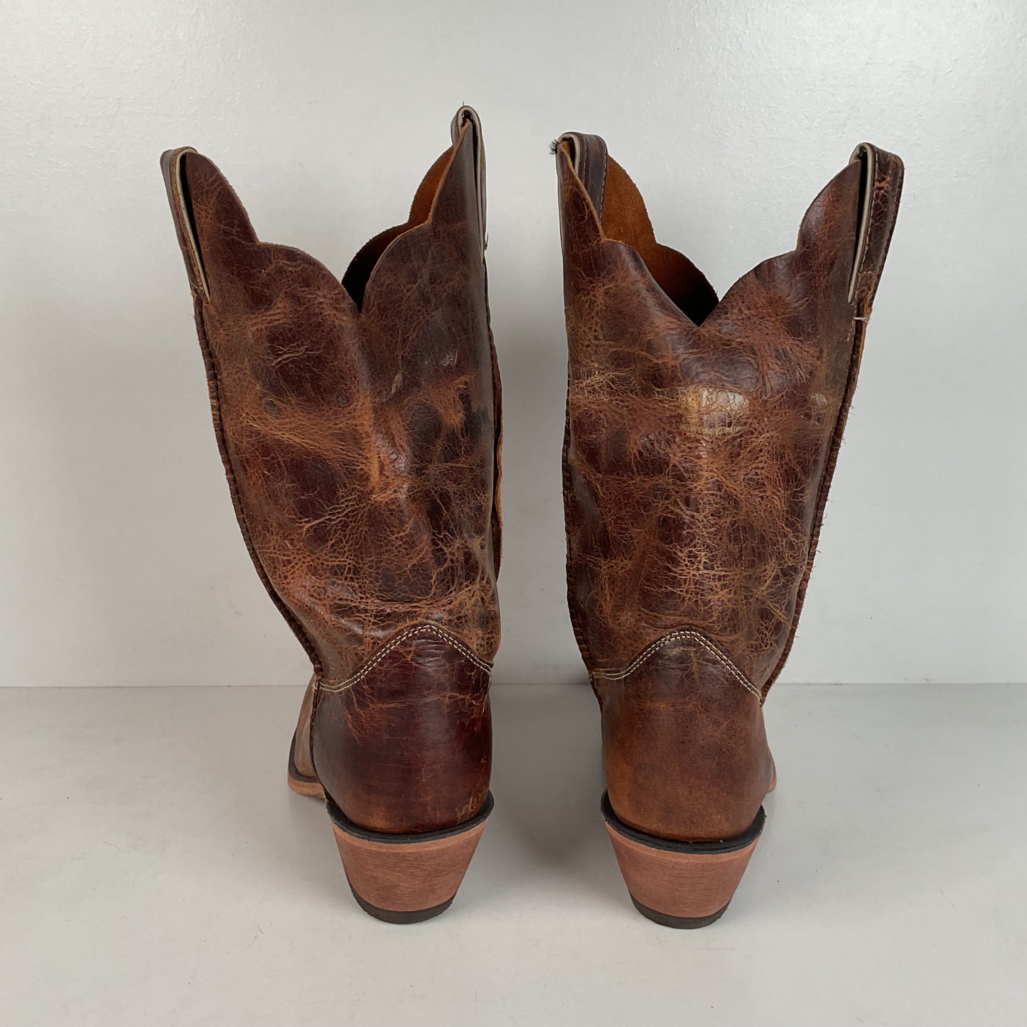 Justin Bent Rail Cowgirl Boots | Tan Road | USA Made | Women’s 9 B