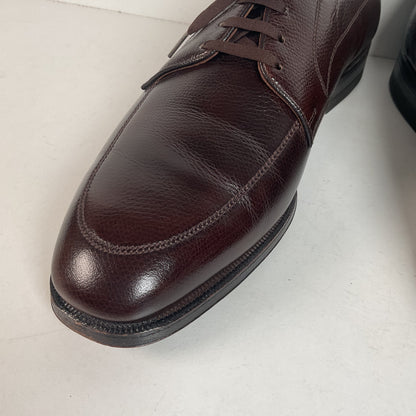 Vintage Florsheim Brown Derby Shoes 10 D Apron Toe