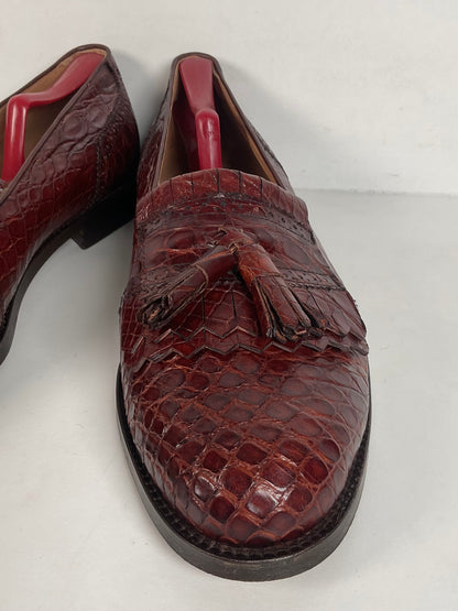 Vintage Foster Rainey Tassel Loafers | Full Crocodile | Exotic | Men’s 12