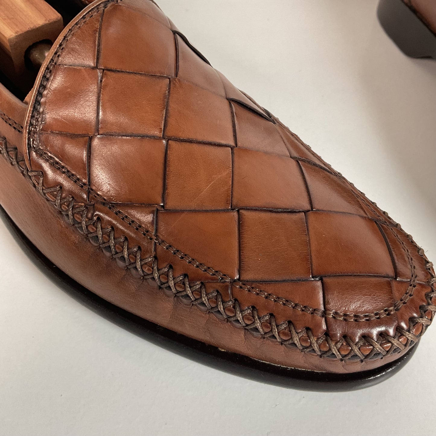Cole Haan Bragano Loafers | Cristallo | Basket Weave | 8.5 M