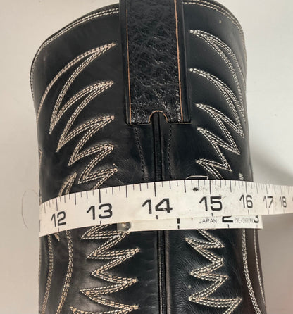 Vintage Justin Algonquin Toe Cowboy Boots | Fort Worth Label | Exotic | 1960s | Men’s 7.5