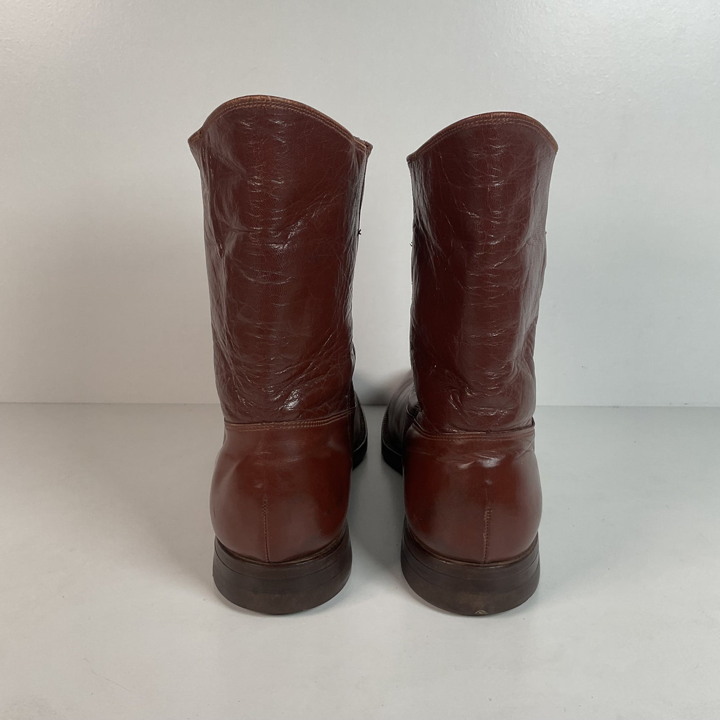 Vintage Jarman Cloth Pull Military Style Boots 11 Narrow 1940s