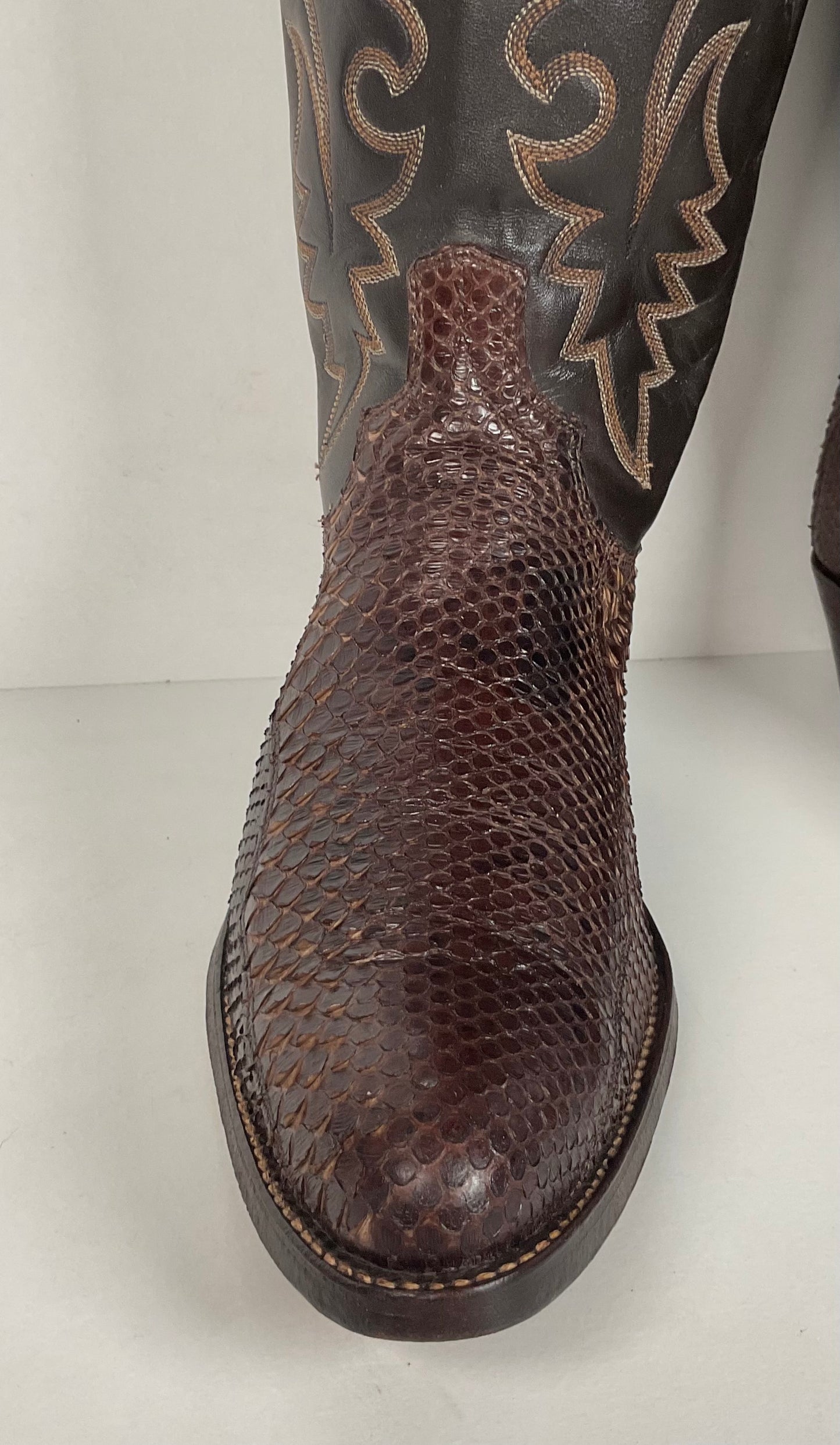 Vintage Dan Post Snakeksin Cowboy Boots | Exotic | USA Made | Men’s 9.5 D