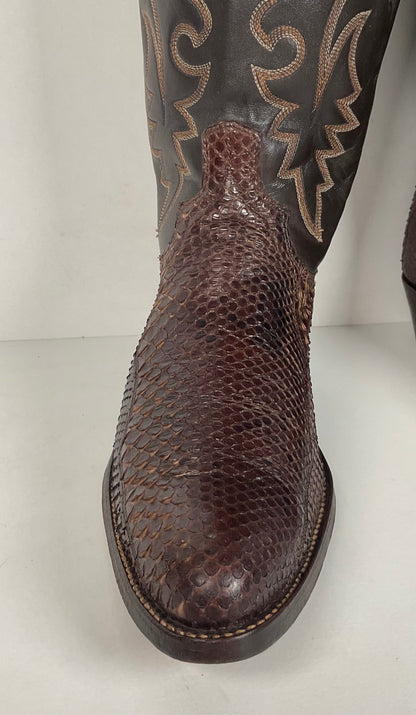 Vintage Dan Post Snakeksin Cowboy Boots | Exotic | USA Made | Men’s 9.5 D