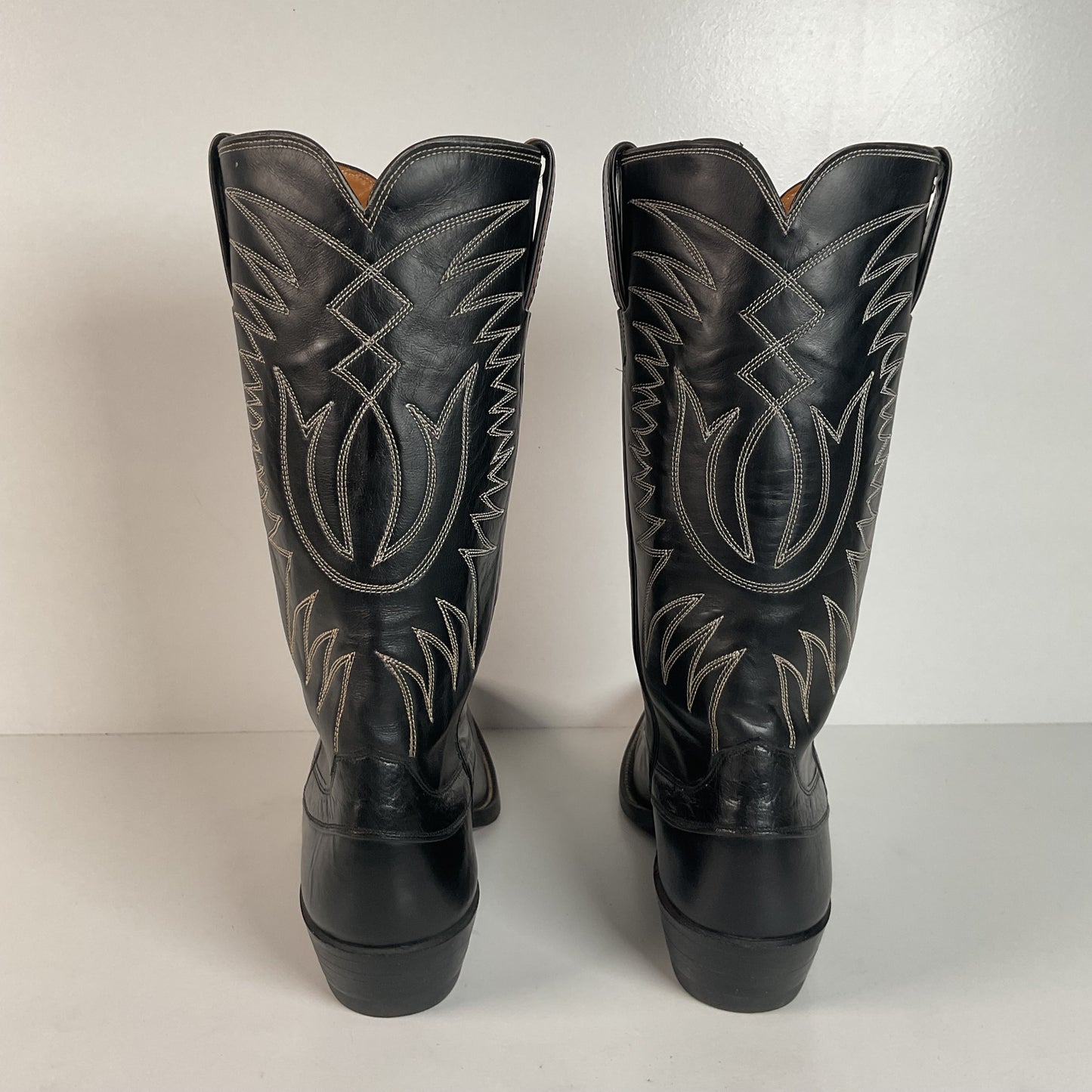 Vintage Justin Algonquin Toe Cowboy Boots | Fort Worth Label | Exotic | 1960s | Men’s 7.5