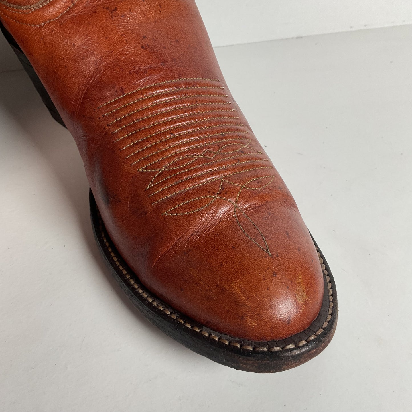 Vintage Tony Lama Buckaroo Boots | Rainbow Stitched | Men’s 8 A | Women’s 9