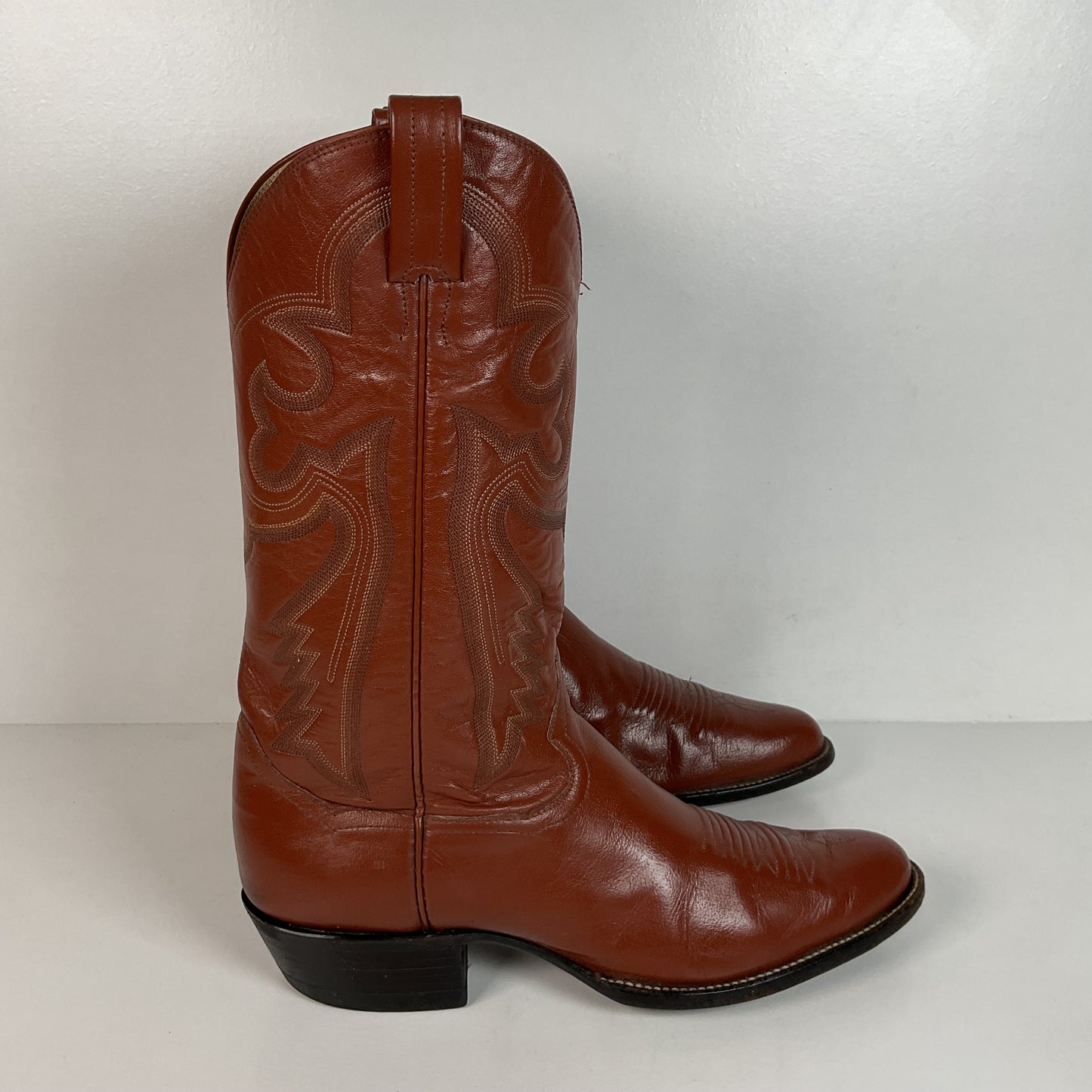 Vintage Sanders Cowboy Boots | Narrow | Brown | Men’s 11 B