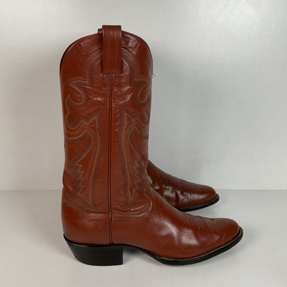 Vintage Sanders Cowboy Boots | Narrow | Brown | Men’s 11 B
