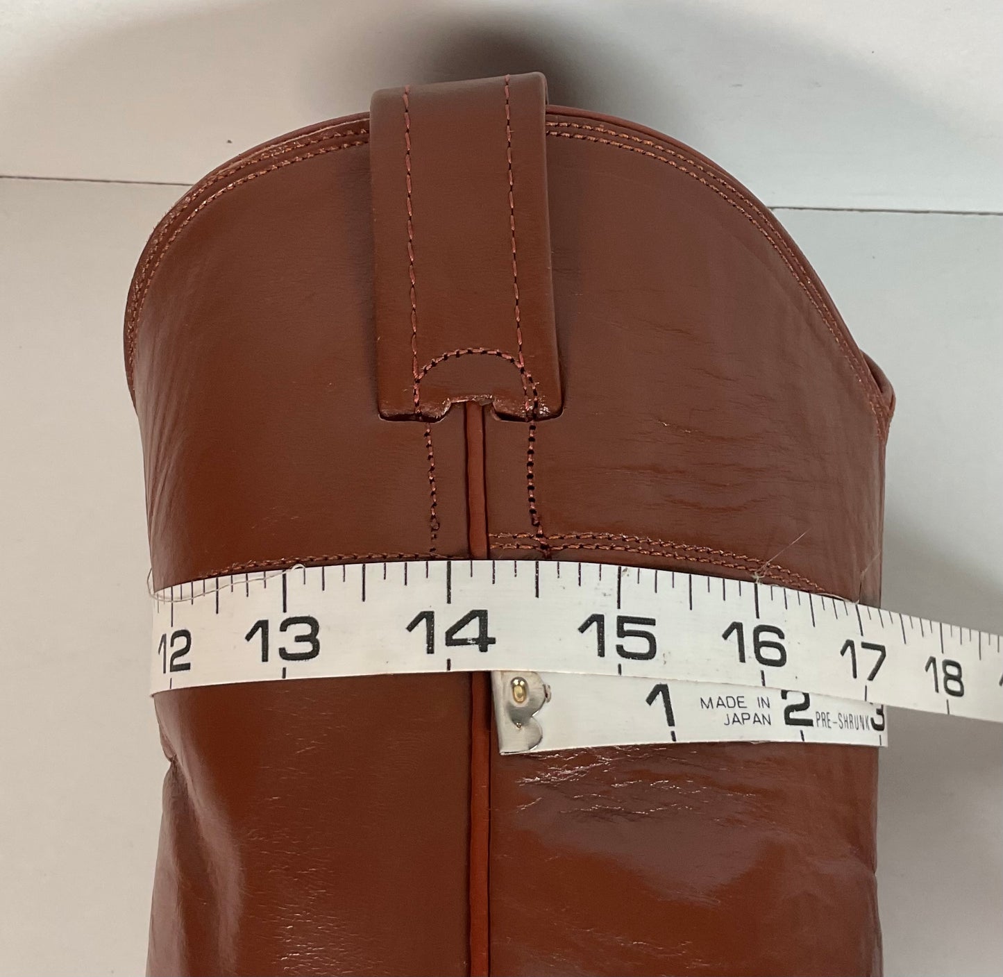Vintage Nocona Brown Leather Roper Boots 8.5 E USA Made Western 60s 70s
