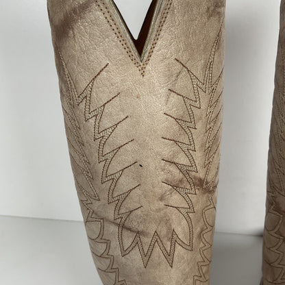 Vintage Nocona Cowgirl Boots | Marbled Grey | Men’s 6 | Women’s 7