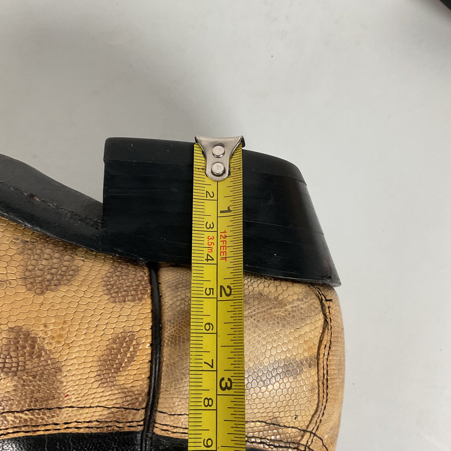Vintage Dan Post Teju Lizard Cowbpy Boots | Natural Cut | USA Made | Men’s 7.5 D