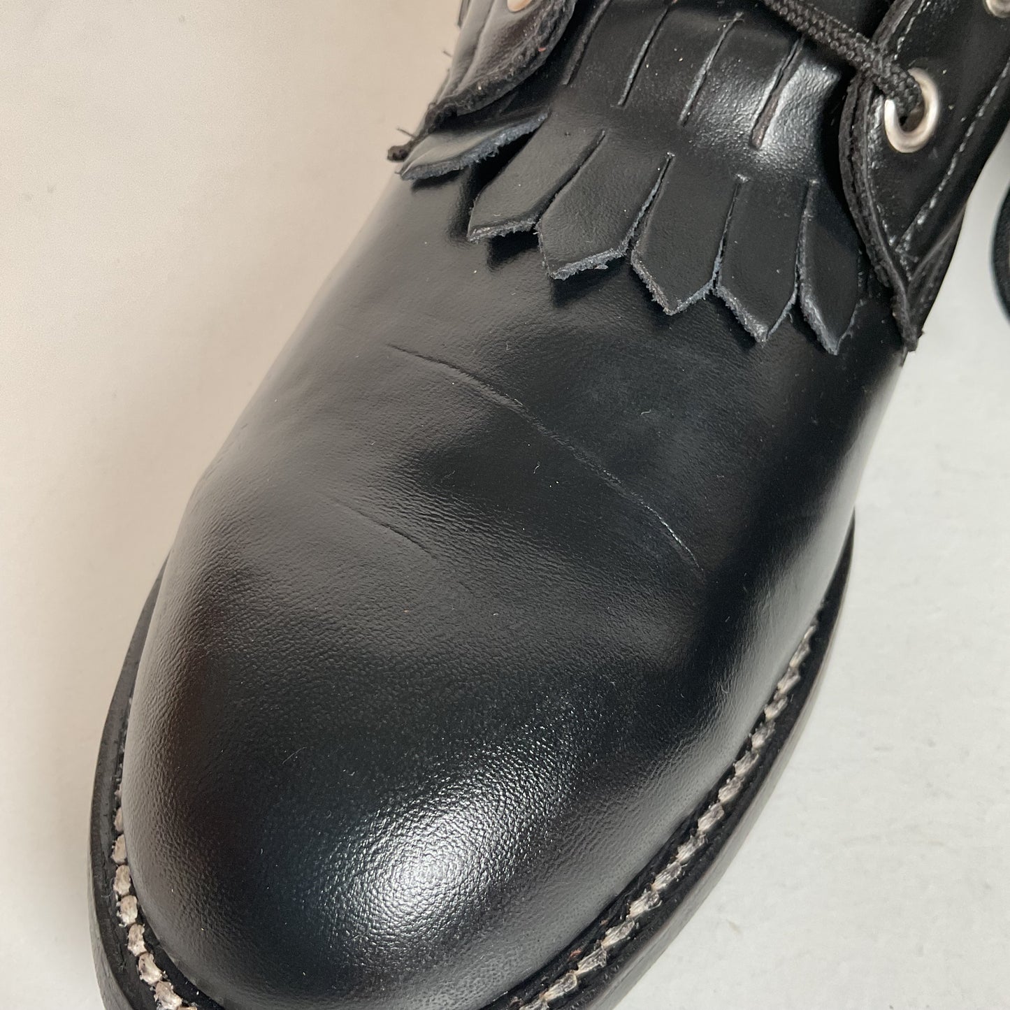 Vintage J. Chisholm Kiltie Packer Boots Men’s 8 D | Women’s 9 USA Made Lace Up