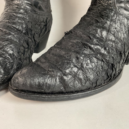 Vintage Olathe Sea Bass Cowboy Boots | Exotic | Distressed | Men’s 13 EE