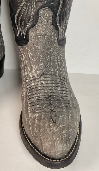 Vintage J. Chisholm Sueded Cowboy Boots | USA Made | 10 EE