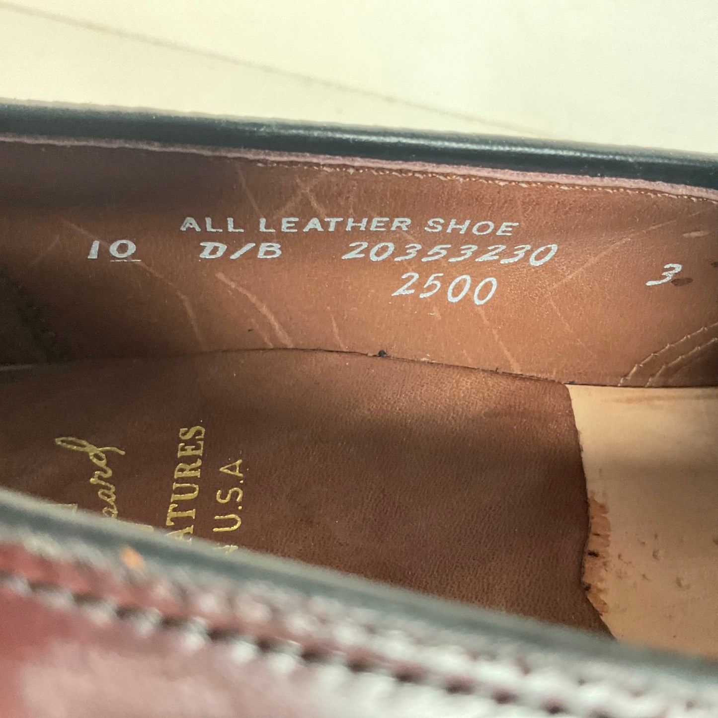 Vintage Hanover LB Shepard Penny Loafers 10 D Genuine Shell Cordovan USA Made