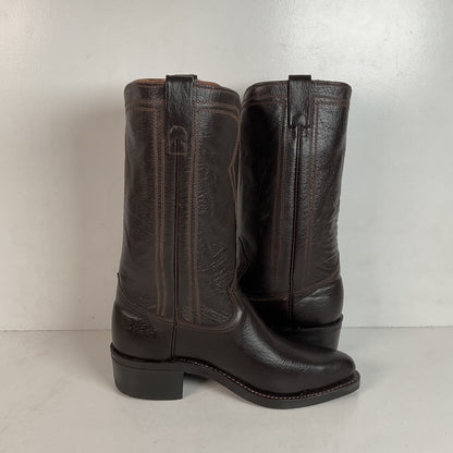 Vintage Texas Water Buffalo Cowboy Boots | USA Made | Exotic | Men’s 8.5 D