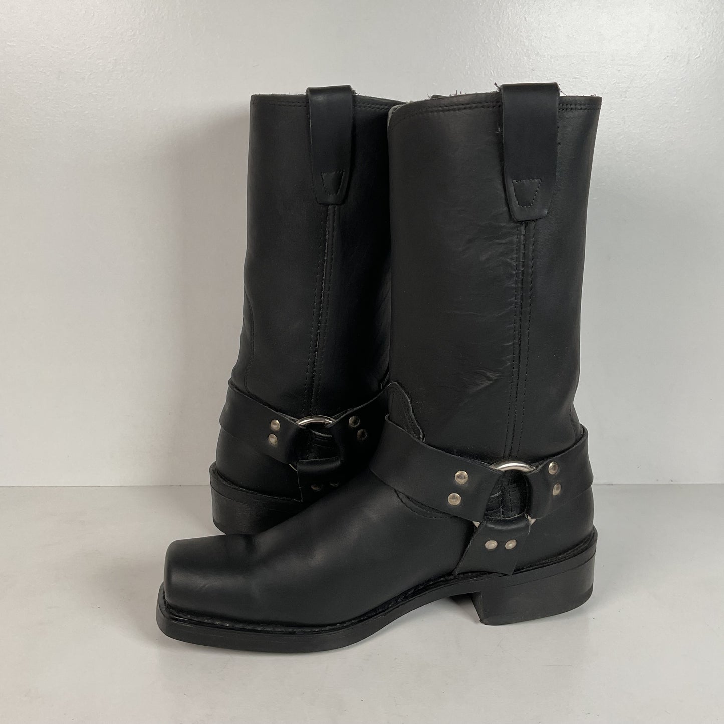 Vintage Durango Black Oiled Harness Boots | USA Made | Men’s 9 EE