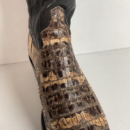Remington Natural Alligator Cowboy Boots 9 D Body Cut