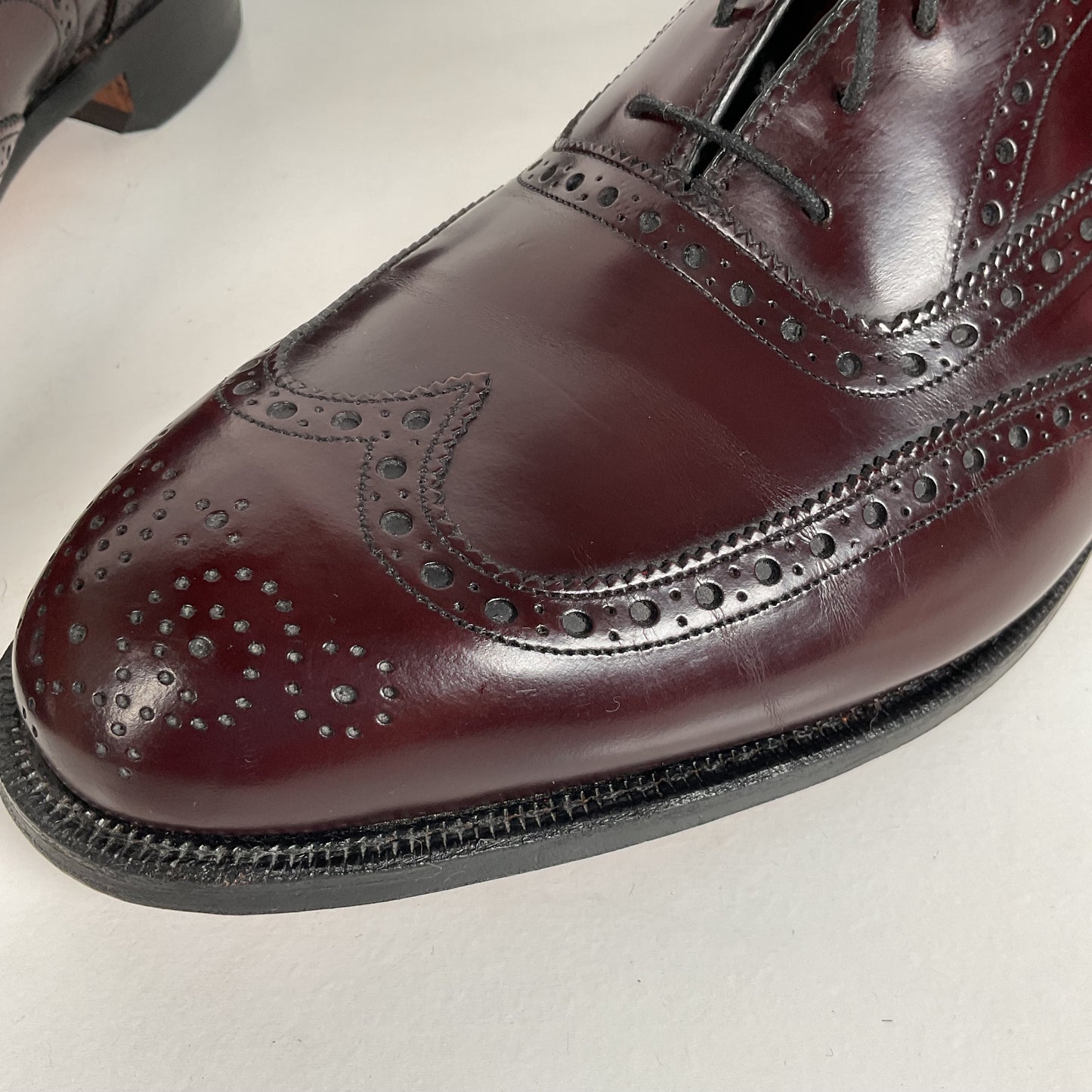 Vintage Johnston Murphy Oxford Shoes | Burgundy Calf | USA Made | Men’s 12 D