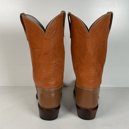 Stewart Fine Handmade Cowboy Boots | Custom | Set of (2) | Deertan | Men’s 9.5