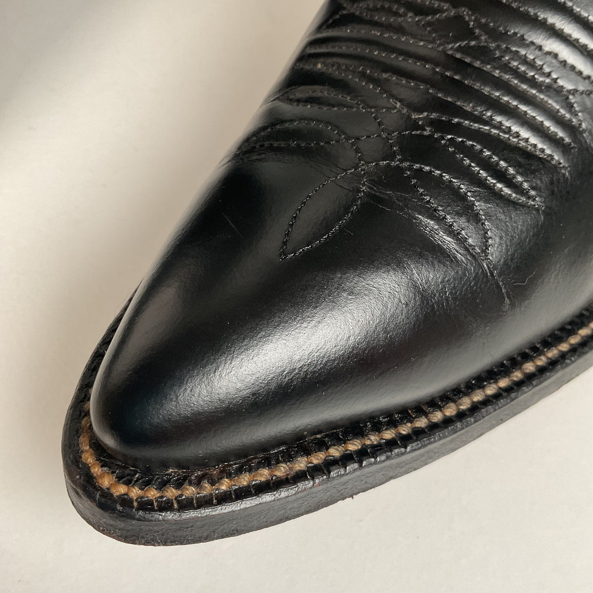 Vintage Nocona Cowboy Boots | 1970s | Black Calf | Men’s 7.5 D