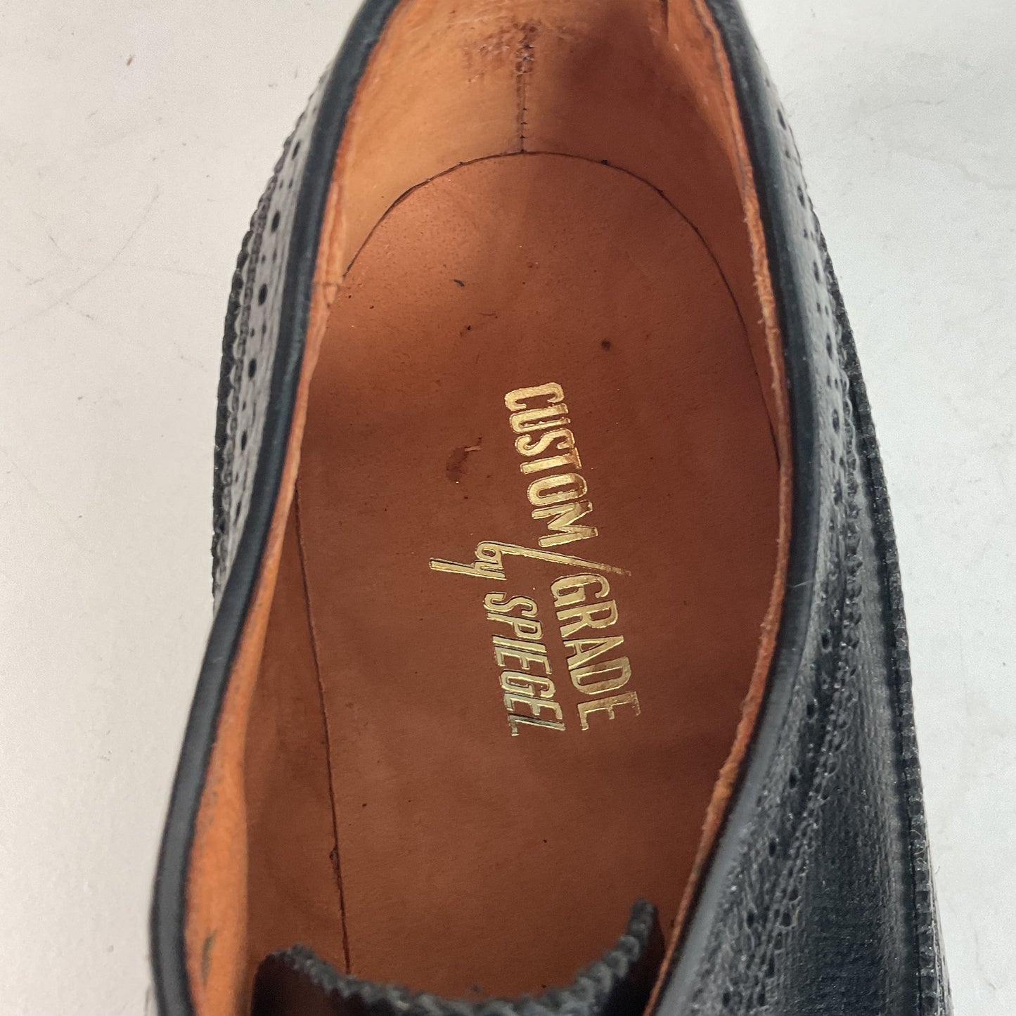 1970s Spiegel Longwing Derby Shoes 10 EEE Custom Grade Gunboat