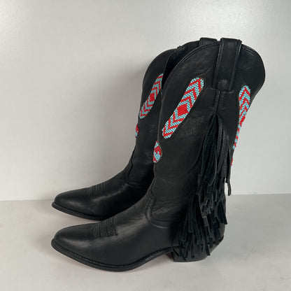 Dan Post for Code West Navajo Fringe Cowgirl Boots | USA Made | Women’s 7.5