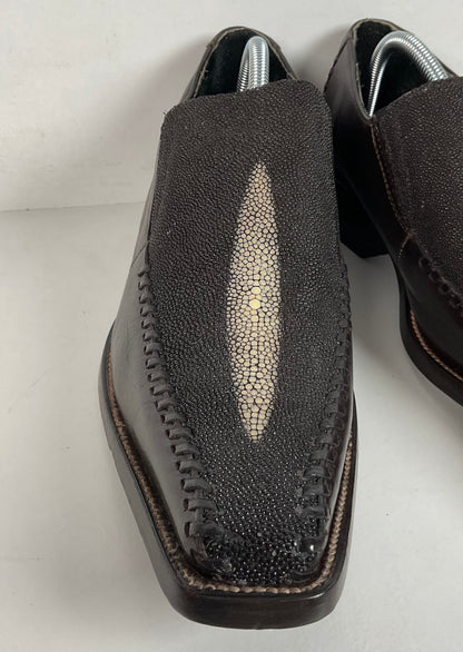 Stingray Mule Clogs | Western | Exotic | Dark Brown | Men’s 9