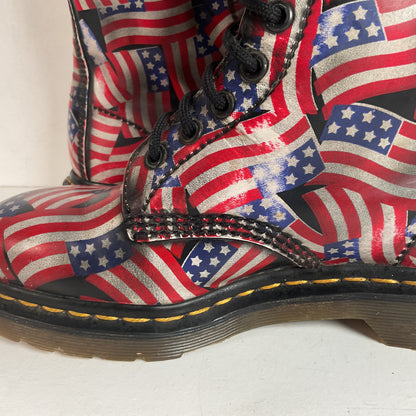 Vintage Dr. Marten 20-Eyelet American Flag Boots UK 6 | US Women’s 8