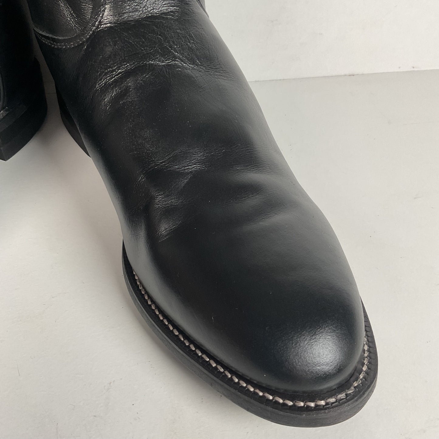 Justin Classic Roper Boots | Black | USA Made | Men’s 11.5 D