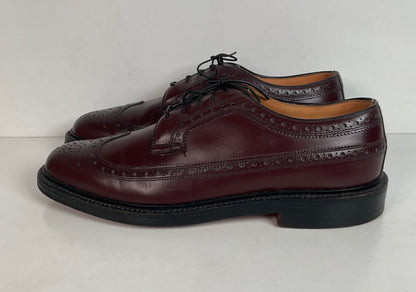 Nettleton Vintage Nettleton Cordovan Longwing Derby Shoes 10 C USA Made