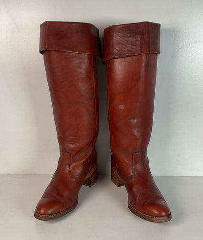 Vintage Dingo Acme Women’s Cuffed Campus Boots 9 M USA Made