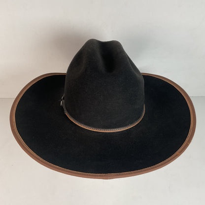 Vintage Stetson Cowboy Hat Black Felt XXX USA Made