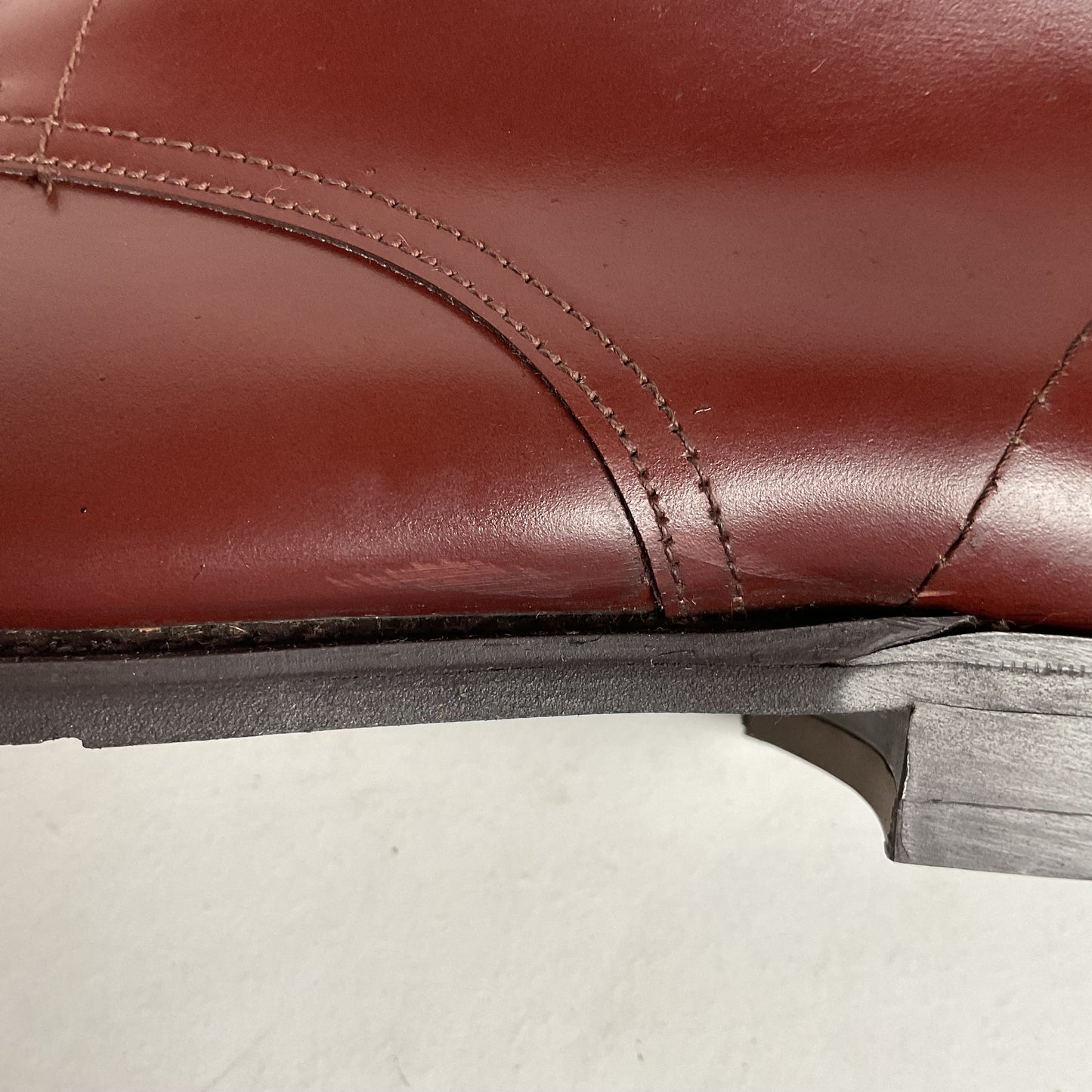 Marlborough England Jodhpur Lace Up Boots | Burgundy Calf | UK 9 | US 10