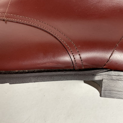 Marlborough England Jodhpur Lace Up Boots | Burgundy Calf | UK 9 | US 10